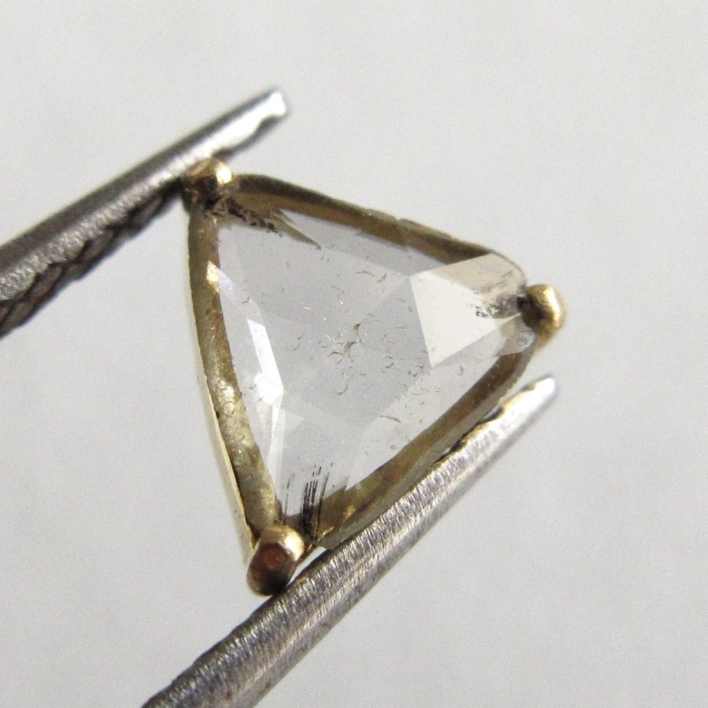 ローズカットダイヤモンド（18Kフレーム）